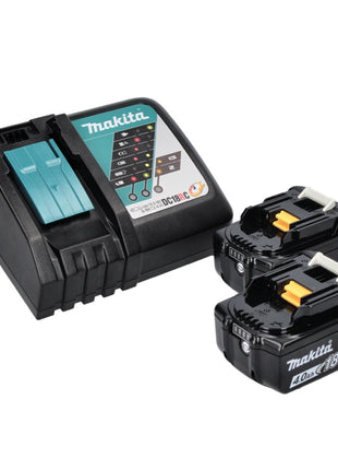 Makita DHR 202 RM 18 V 2,0 J SDS Plus Martello a scalpello a batteria + 2x Batteria 4,0 Ah + Ladegert