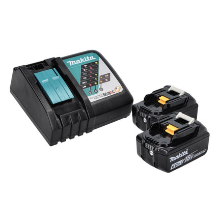 Sierra circular de batería Makita DSS 611 RGJ 18 V 165 mm + 2 baterías 6,0 Ah + cargador + Makpac