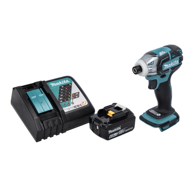 Makita DTS 141 RG1 cordless impulse screwdriver 18 V 40 Nm 1/4" brushless + 1x rechargeable battery 6.0 Ah + charger
