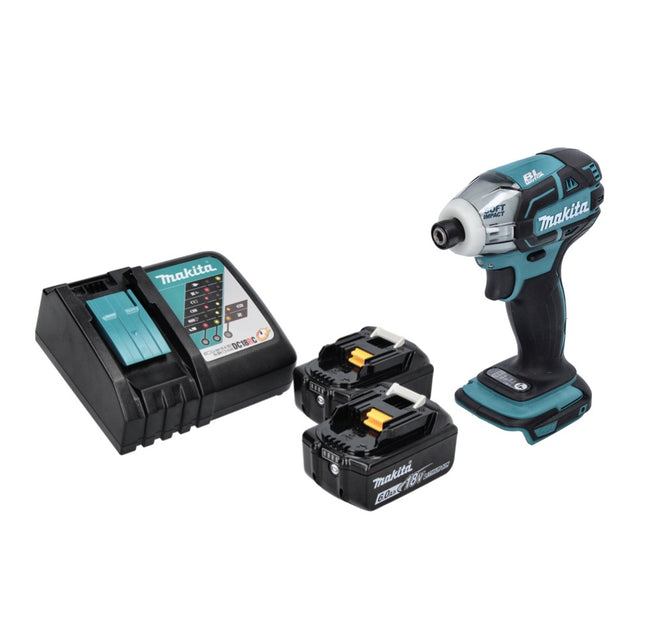 Avvitatore a impulsi a batteria Makita DTS 141 RG 18 V 40 Nm 1/4" brushless + 2x batteria ricaricabile 6,0 Ah + caricabatterie