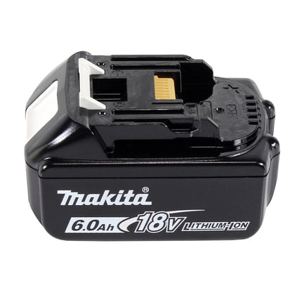 Makita DTS 141 G1J atornillador de impulsos sin cable 18 V 40 Nm 1/4" sin escobillas + 1x batería recargable 6,0 Ah + Makpac - sin cargador