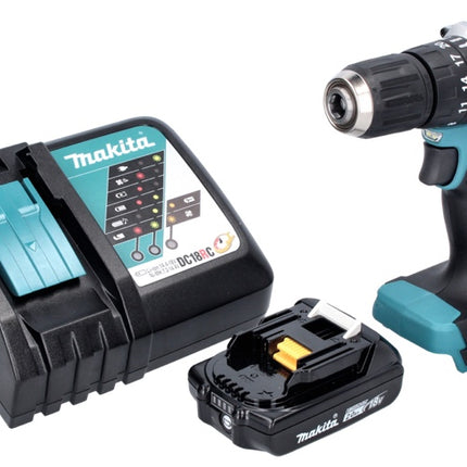 Makita DHP 487 RA1 Akku Schlagbohrschrauber 18 V 40 Nm Brushless + 1x Akku 2,0 Ah + Ladegerät