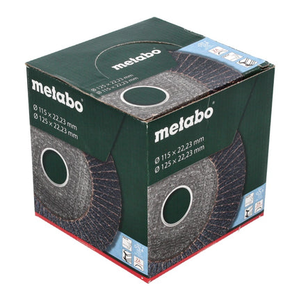 Metabo Disco abrasivo lamellare P 80 125 mm 22,23 mm ( 10 x 623149000 ) - per smerigliatrici angolari