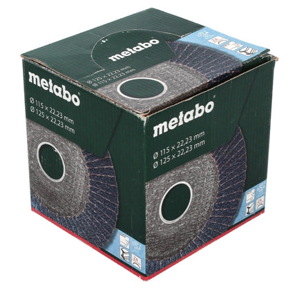 Metabo Lamellenschleifteller Fächerscheibe P120 125 mm 22,23 mm ( 20 x 623154000 ) für Winkelschleifer