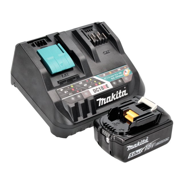 Makita Power Source Kit 18 V con - 1x Batería BL 1850 B 5,0 Ah ( 197280-8 ) + Cargador DC 18 RE Multi ( 198720-9 )