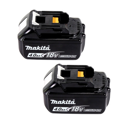 Makita Power Source Kit 18 V mit 2x BL 1840 B 4,0 Ah Akku ( 197265-4 ) + DC 18 SH Doppel Ladegerät ( 199687-4 ) + Makpac