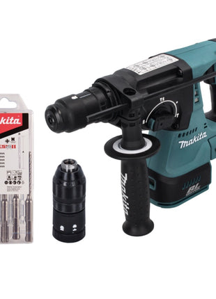 Makita DHR 243 Z Akumulatorowa wiertarko-wkrętarka udarowa 18 V 2,0 J SDS plus Brushless + 5-częściowy zestaw wierteł - bez akumulatora, bez ładowarki