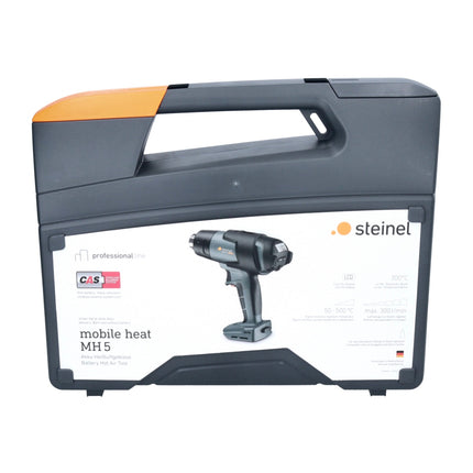 Steinel mobile heat MH 5 soplador de aire caliente a batería 18 V 50 - 500 °C CAS + 2x batería 8,0 Ah + cargador + estuche