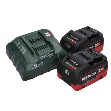 Metabo SXA 18 LTX 125 BL levigatrice rotorbitale a batteria 18 V 125 mm brushless + 2x batteria ricaricabile 5,5 Ah + caricatore + metaBOX