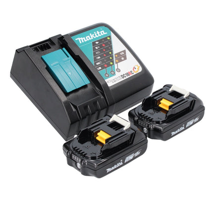 Akumulatorowe narzędzie wielofunkcyjne Makita DTM 52 RA 18 V Starlock Max Brushless + 2x akumulator 2,0 Ah + ładowarka
