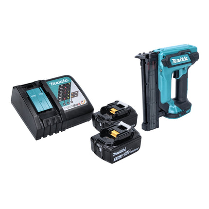 Makita DFN 350 RT Cordless Brad Nailer 15 - 35mm 18V + 2x Batteries 5.0 Ah + Charger