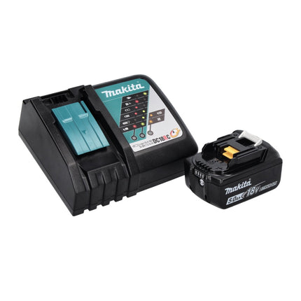 Makita DPO 500 RT1 Akku Exzenterpolierer 18 V 125 mm Brushless + 1x Akku 5,0 Ah + Ladegerät