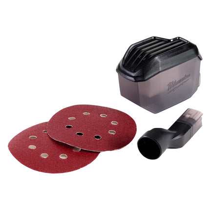 Milwaukee M18 BOS125-201 FC Random Orbital Battery Sander 125mm 18V + 2x Batteries 2.0Ah + Charger