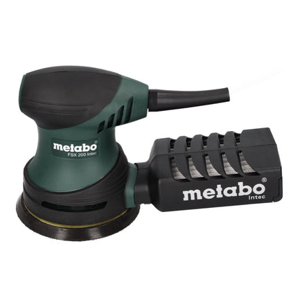 Lijadora excéntrica Metabo FSX 200 Intec 240 W 125 mm + 4x Juego de lijado Toolbrothers TURTLE + estuche