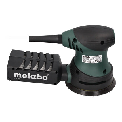 Lijadora excéntrica Metabo FSX 200 Intec 240 W 125 mm + 4x Juego de lijado Toolbrothers TURTLE + estuche