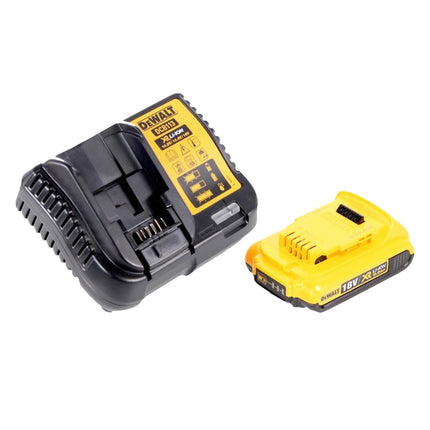 Sega circolare a batteria DeWalt DCS 571 D1 18 V 115 mm senza spazzole + 1x batteria 2,0 Ah + caricabatterie + TSTAK