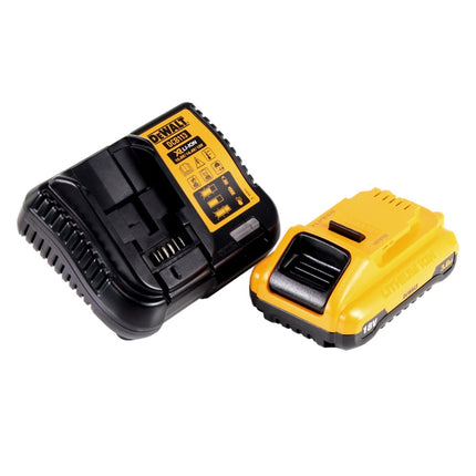 Llave de impacto a batería DeWalt DCF 850 ​​​​L1 18 V 205 Nm 1/4" sin escobillas + 1x batería 3,0 Ah + cargador + TSTAK