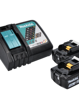 Makita DLX 2452 TJ cordless combo kit car DTW 300 cordless impact wrench + DDF 485 cordless drill + 2x cordless 5.0 Ah + charger + Makpac