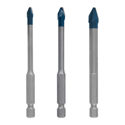 Bosch EXPERT Set di punte in ceramica dura HEX-9 5,0 - 8,0 x 90 mm 3 pezzi ( 2608900595 ) Tecnologia in metallo duro