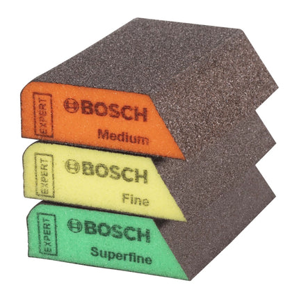 Bosch Expert S470 Juego de bloques combinados 3 piezas 69 x 97 x 26 mm (2608901174) Medio / Fino / Superfino