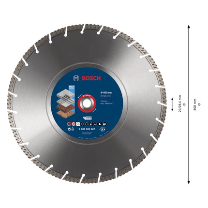 Bosch Expert MultiMaterial Diamant Trennscheibe 400 x 3,3 x 25,40 mm ( 2608900667 ) Diamond Technology für Tischsägen / Benzinsägen