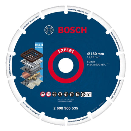 Disco de corte Bosch Expert Diamond Metal Wheel 180 x 22,23 mm (2608900535) Diamond Technology