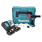 Makita DPV 300 RAJ lucidatrice a batteria 18 V 50 / 80 mm senza spazzole + 2x batteria ricaricabile 2,0 Ah + caricabatterie + Makpac