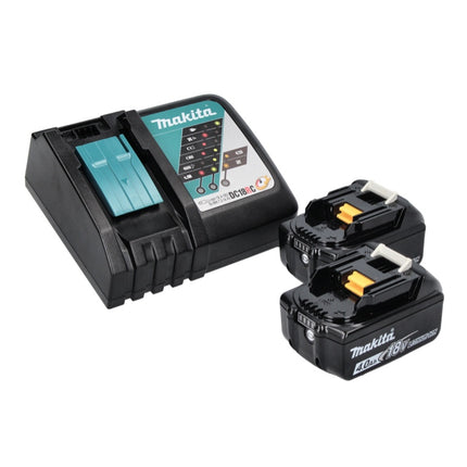 Makita DMP 181 RM cordless compressor 18 V 11.1 bar + 2x rechargeable battery 4.0 Ah + charger
