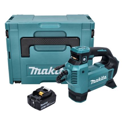 Makita DMP 181 G1J Kompresor akumulatorowy 18 V 11,1 bar + 1x akumulator 6,0 Ah + Makpac - bez ładowarki