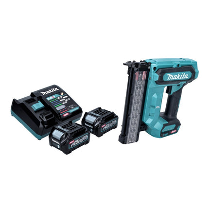Clavadora con cabezal de batería Makita FN 001 GD2 40 V máx. XGT Brushless + 2x batería 2,5 Ah + cargador