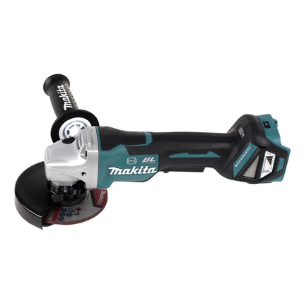 Makita DGA 517 RT cordless angle grinder 18 V 125 mm brushless + 2x rechargeable battery 5.0 Ah + charger