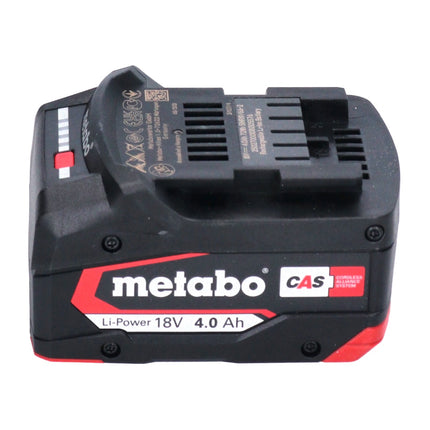 Juego de baterías Metabo 2x Li-Power batería 18 V 4,0 Ah CAS Li-Ion (2x 625027000) con indicador de nivel de carga
