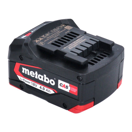 Juego de baterías Metabo 2x Li-Power batería 18 V 4,0 Ah CAS Li-Ion (2x 625027000) con indicador de nivel de carga