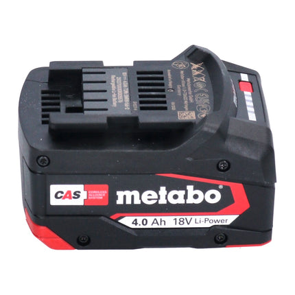 Juego de baterías Metabo 2x Li-Power batería 18 V 4,0 Ah CAS Li-Ion (2x 625027000) con indicador de nivel de carga