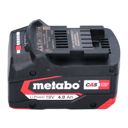 Metabo set básico 4x batería Li-Power 18 V 4,0 Ah CAS Li-Ion (4x 625027000) + cargador rápido ASC 145 (627378000)