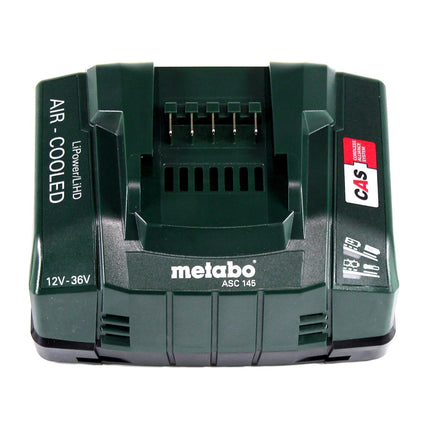 Metabo set básico 4x batería Li-Power 18 V 4,0 Ah CAS Li-Ion (4x 625027000) + cargador rápido ASC 145 (627378000)
