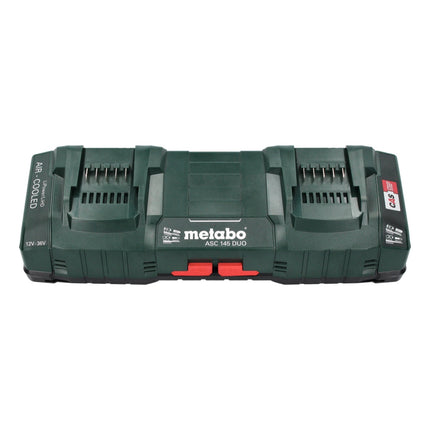 Metabo basic set 4x Li-Power battery pack 18 V 4.0 Ah CAS Li-Ion battery ( 4x 625027000 ) + ASC 145 DUO double quick charger ( 627495000 )