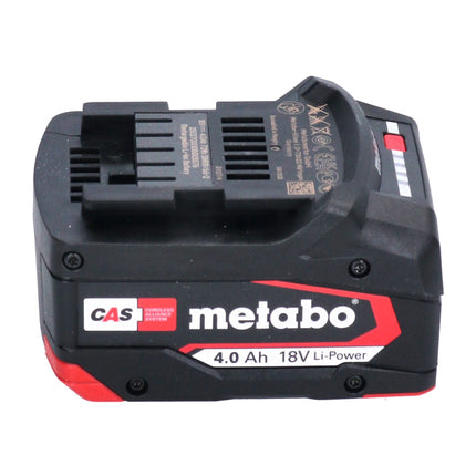 Metabo basic set 4x Li-Power battery pack 18 V 4.0 Ah CAS Li-Ion battery ( 4x 625027000 ) + ASC 145 DUO double quick charger ( 627495000 )