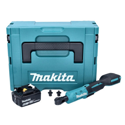 Makita DWR 180 G1J Cordless ratchet screwdriver 18 V 47.5 Nm 1/4" 3/8" + 1x rechargeable battery 6.0 Ah + Makpac - without charger