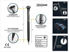 HausHalt Universal Holzbauschraube Holzschraube 5,0 x 45 mm PZ2 300 Stk. ( 000051371196 ) silber verzinkt Kreuzschlitz Pozidriv Senkkopf Teilgewinde - Toolbrothers