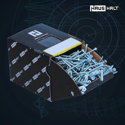 HausHalt Vis à bois universelle 3,0 x 35 mm PZ1 - 2000 pièces (4x 000051371099)