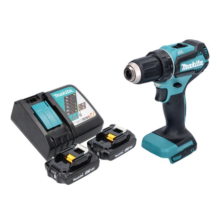 Makita DDF 485 RA Akku Bohrschrauber 18 V 50 Nm Brushless + 2x Akku 2,0 Ah + Ladegerät