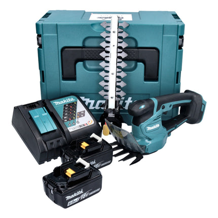 Makita DUM 111 RGXJ Forbici per erba a batteria Forbici per arbusti 18 V + 2x batteria ricaricabile 6,0 Ah + caricatore + Makpac