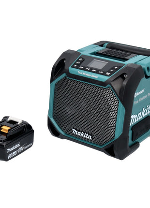 Makita DMR 203 F1 Altoparlante Bluetooth 12 V 18 V IP64 + 1x batteria ricaricabile 3,0 Ah - senza caricabatteria