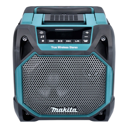 Makita DMR 203 RG1 Bluetooth Lautsprecher 12 V 18 V IP64 + 1x Akku 6,0 Ah + Ladegerät