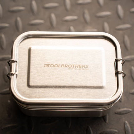 Toolbrothers Fan Edelstahl Brotdose mit Trennfächern und Edelstahldeckel 1200 ml - Toolbrothers