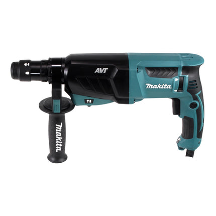 Młot kombi Makita HR 2631 FTJ 800 W 2,4 J SDS Plus + szybkomocujący uchwyt wiertarski + 13-częściowy zestaw wierteł i dłut + Makpac
