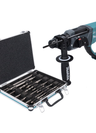 Makita DHR 202 Z Cordless Rotary Hammer 2.0J 18V SDS Plus + Drill and Chisel Set 13 pcs. - without battery, without charger