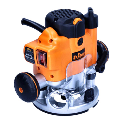 Triton JOF001 Défonceuse 1010 watts course 59 mm + Butée + Jeu de fraises - 30 pièces