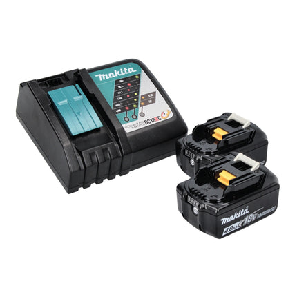 Makita DMR 301 RM radio de obra con batería 12 V máx. - 18 V DAB / DAB+ / Bluetooth + 2x baterías 4,0 Ah + cargador